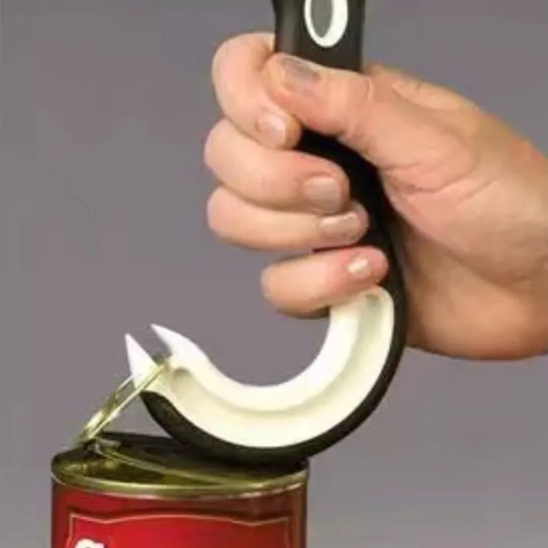 1pc, Can Opener, Hook Shaped Can Opener, Must-have Household Kitchen Bottle Opener, Can Openning Tool For Every Household