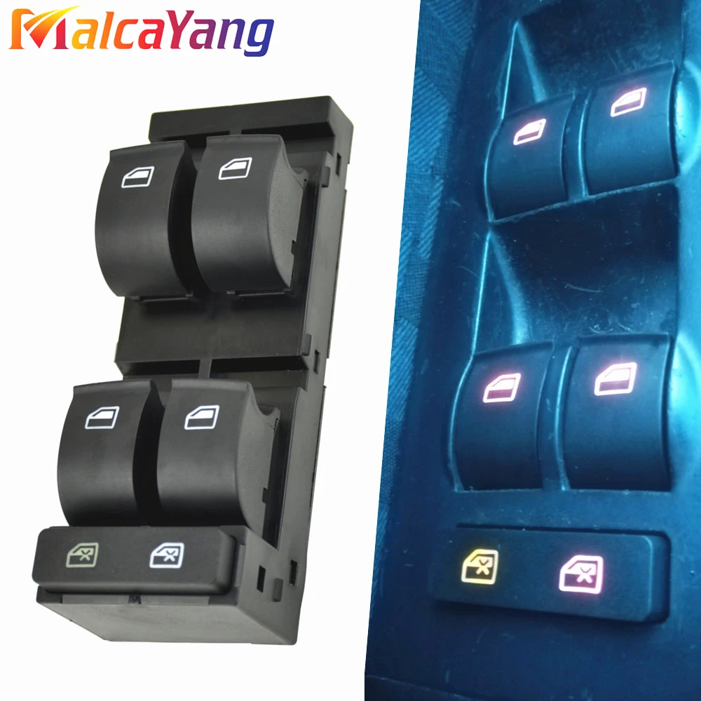 High Quality Master Power Window Switch Panel Button Console For Audi A3 A6 C5 RS6 S6 Allroad 1998 - 2004 4B0959851B 4B0959851