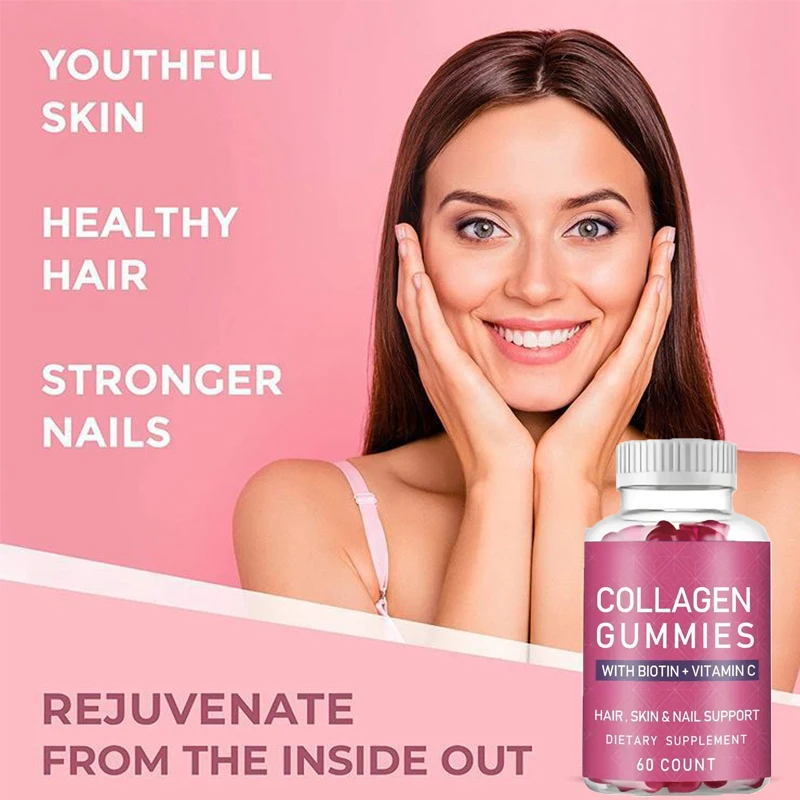

Collagen gummies maintain skin elasticity and firmness, improve skin condition, balance nutrition, reduce wrinkles