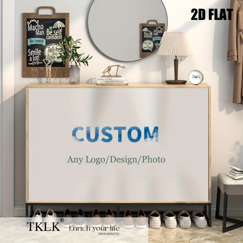 

Customizable Covering Cloth/Banner - Hook and Loop Tape Durable Polyester for Cabinets, Closets, Shoe Racks - Covering Decor