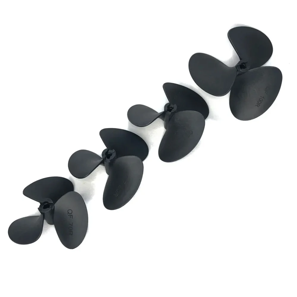 YSIDO 70mm 80mm 90mm 100mm CW/CCW 5.0mm Three Blades Paddle Propeller for RC Boat Simulated Ship Underwater Drone