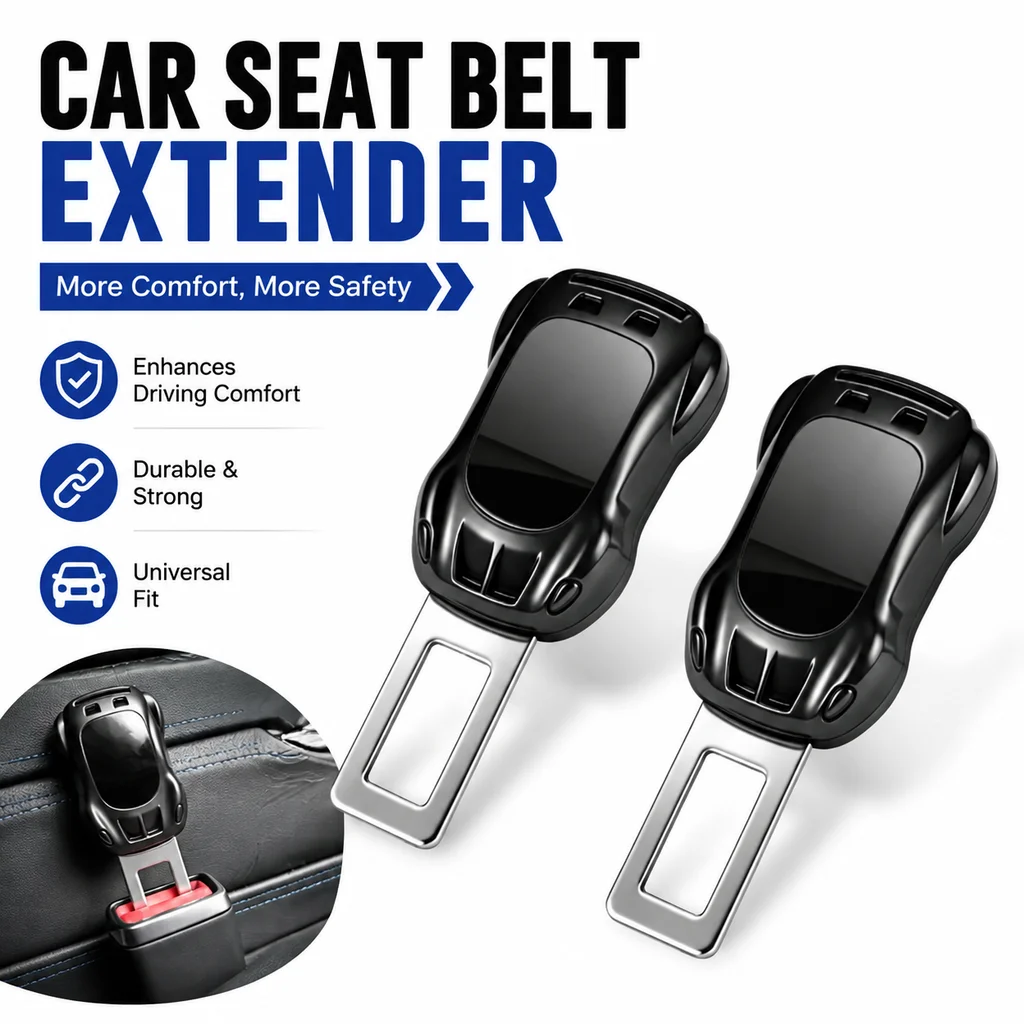 1/2pcs Universal Car Seat Belt Clip Extender Auto Seat Belt Buckle Plug Car Fastener Converter Seat Belt Clip Socket Accessories