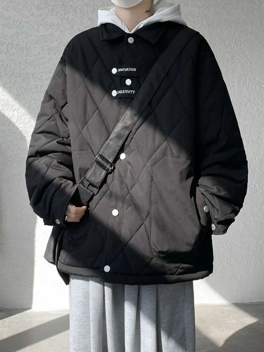 

Осень-зима Thiened Хлопковая куртка с вышивкой и добавлением хлопка для женщин Свободный крой Ciwalk Sle Five Sve Длина