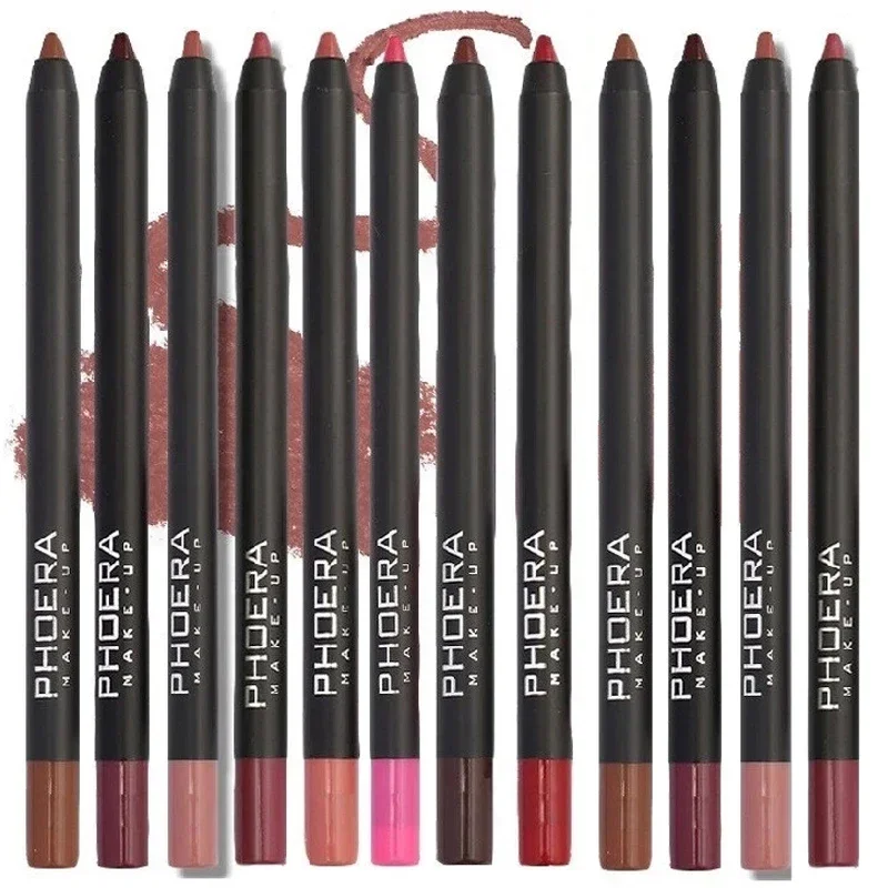 Waterdichte Naakt Bruine Lip Liner Lippenstift Potlood Mat Rood Roze Contour Tint Lippenstift Blijvende non-stick Cup Lippen Make-up Cosmetica