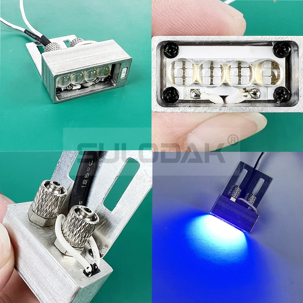 

LED UV Curing Lamp UV Light for Epson R1390 L1800 L1300 UV flatbed printer 395nm soft ink Curing TX800 XP600 printhead 35*10