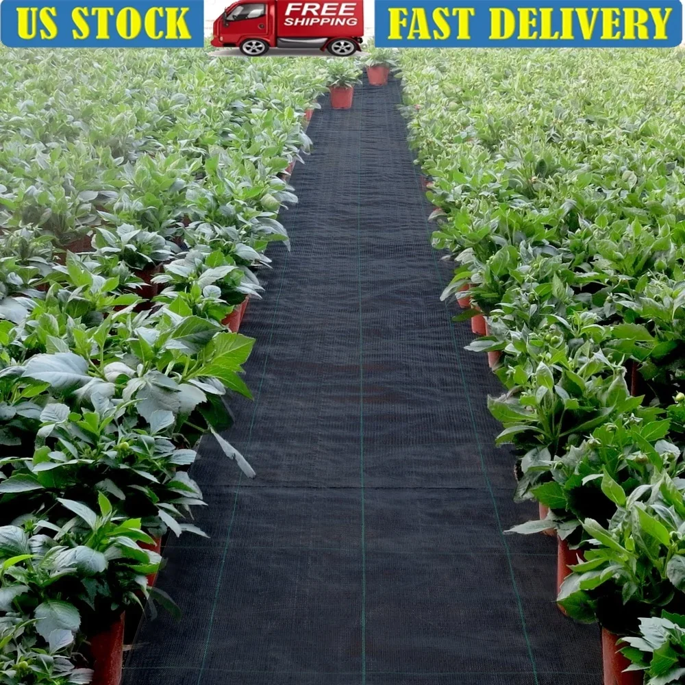 

Сверхмощный барьер для сорняков 3x50 футов, полипропиленовая пейзажная ткань, прочная геотиxtile, наземная крышка, садовые растения, контроль эрозии