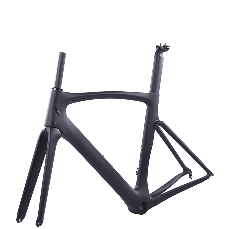 Haideli Factory Aero Design 700c V brake Road Bicycle Frameset OEM ODM Carbon Fiber Road Bike Frames