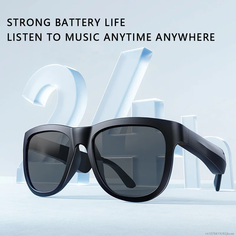 OVO-1 gafas inteligentes auriculares con traductor AI manos libres llamadas de música Audio gafas de sol auriculares para deportes al aire libre Larga modo de reposo