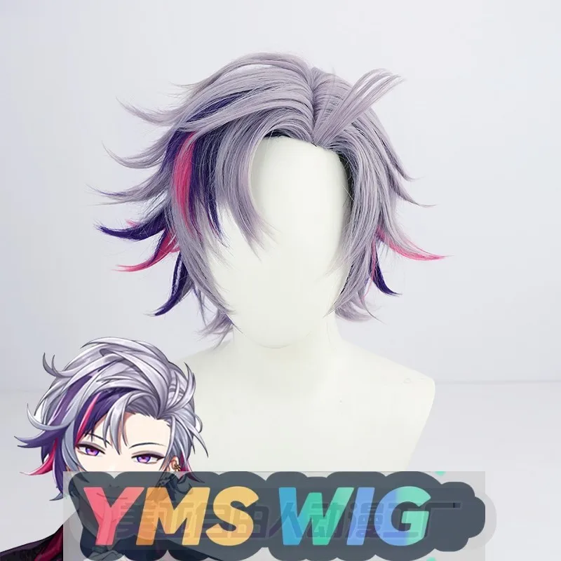 

【YMS WIG】Virtual Idol VTuber Rainbow Society Nightclub Suit Not Broken Minato Cosplay Wig Anti-Curl