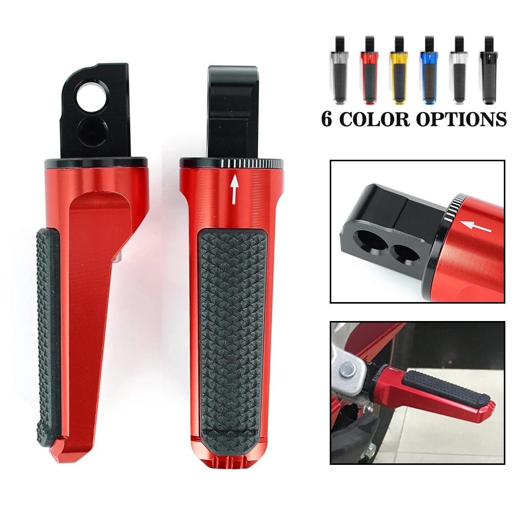 Rear Foot Pegs Passenger Pedal For SUZUKI GSR600 06-11 GSX-R600 GSX-R750 06-16 GSX-R1000 05-16 B-KING 08-11 SV650 16-19