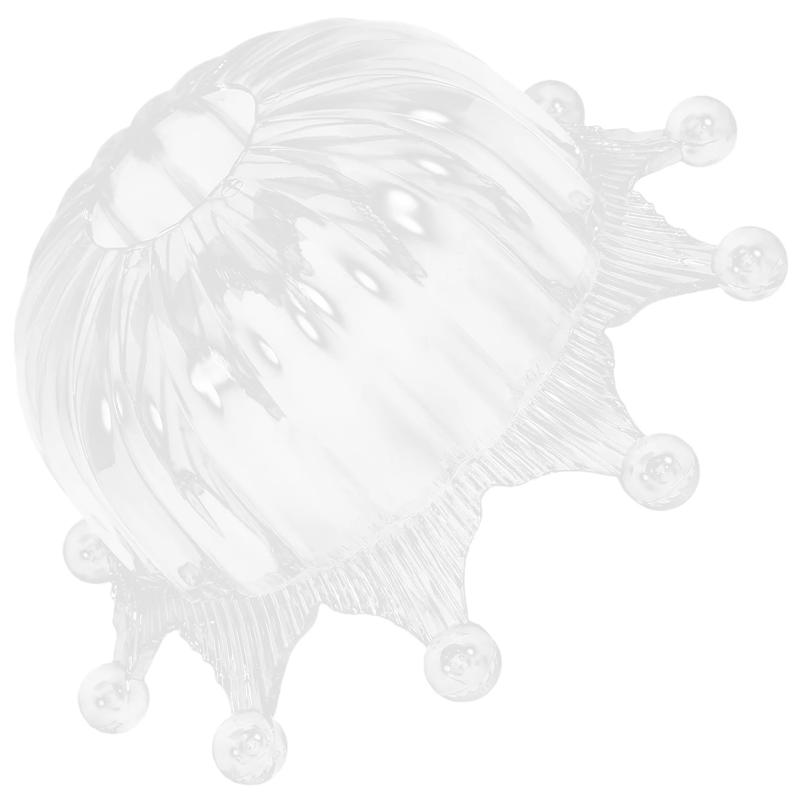 

Transparent Luxury Crown Plastic Lampshade for Bedside Pendant Lamp E27 Socket Replacement Cover Wall Sconce Light Bulb Cover