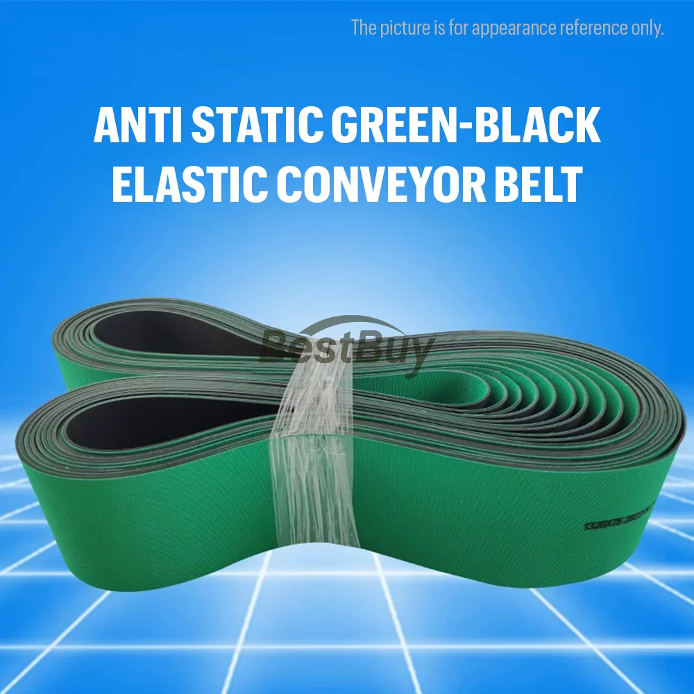 Anti Static Elastic Conveyor Belt with a Circumference of 650-1200mm, Customizable in Different Specifications