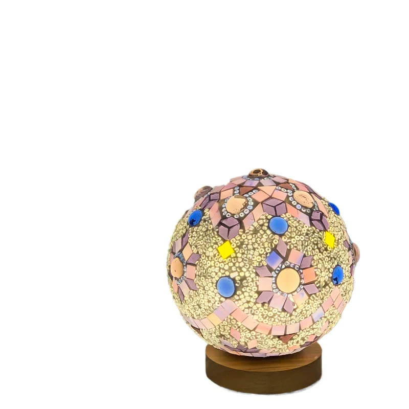 

Mosaic desk lamp DIY Turkish lamp night light, handmade birthday gift making