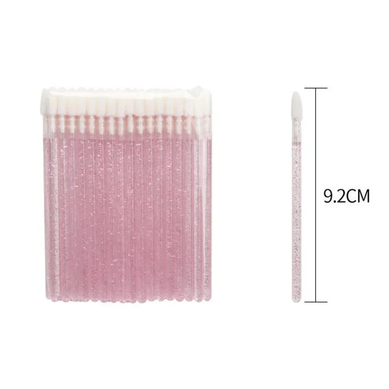 Wholesale 50Pcs Disposable Lip Brush Individual Lash Removing Cleaning Mascara Applicator Makeup Brushes For Eyelash Extension