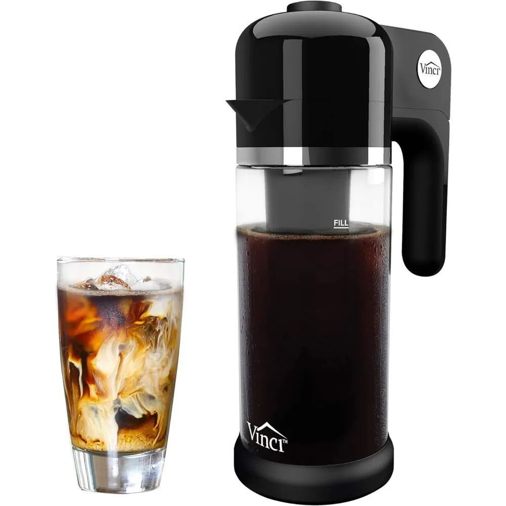 

Express Cold Brew Patented Electric Coffee Maker in 5 Minutes, 4 Brew Strength Settings & Cleaning Cycle, Easy to Use & Clean