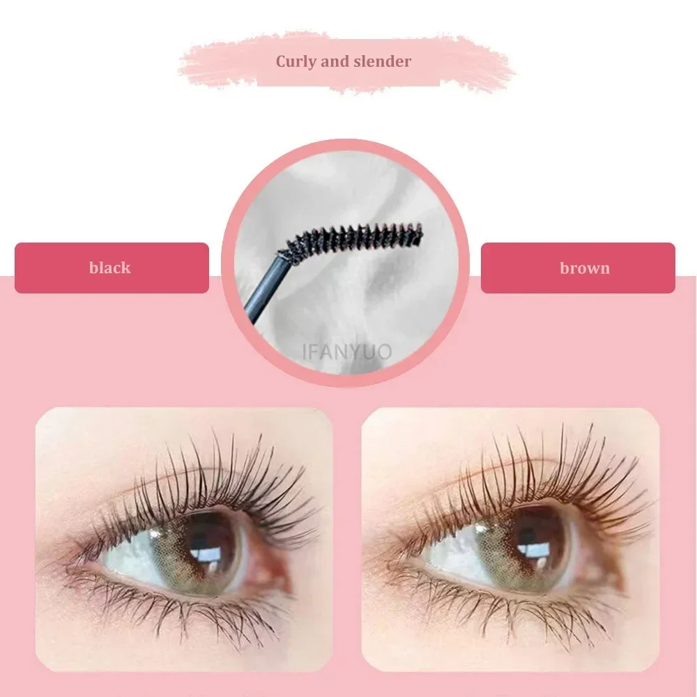 1PC Ultra-fine Mascara Small Brush Head Lengthening Black 3D Lash Eyelash Extension Eye Lashes Long-wearing Black Color Mascara