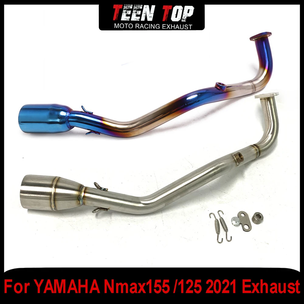 51MM Motorcycle Escape Exhaust Header Connection Pipe For YAMAHA Nmax155 /125 2021 Front Link Pipe Exhaust System Modified