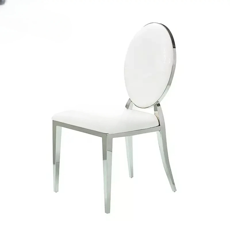 Stainless steel dining chairs, gold stainless steel chairs, hotel wedding chairs, hotel dining