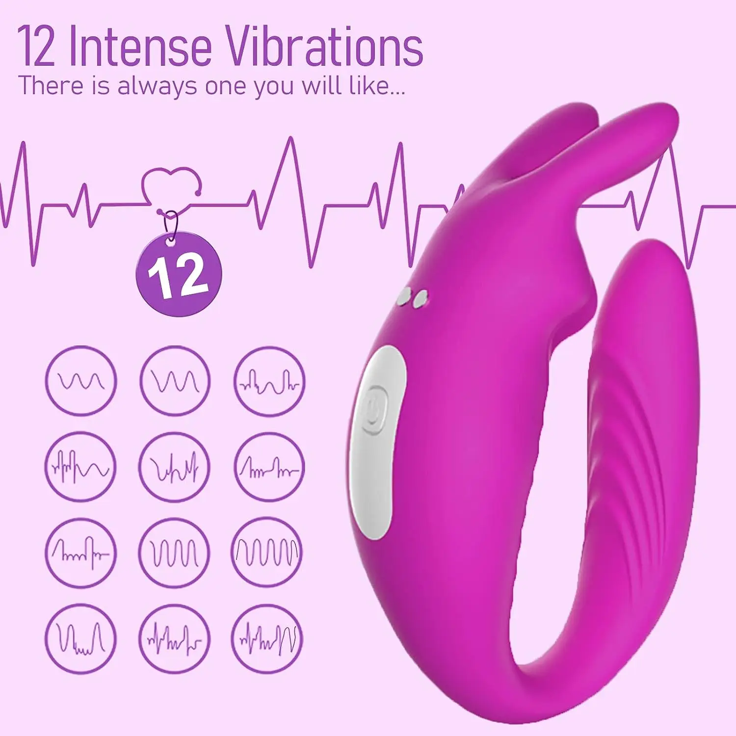 

Remote Control Wearable Panty Vibrator for Women Clitoral G Spot Couples Vibrator with 12 Vibrations Dual Vibrating G-spot