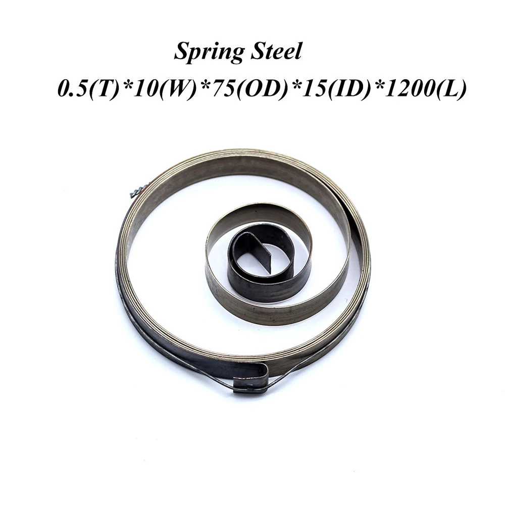 FUMAO China manufacturer flat wire rolling constant force coil spring for clockwork 0.5X7x50x18X3000mm