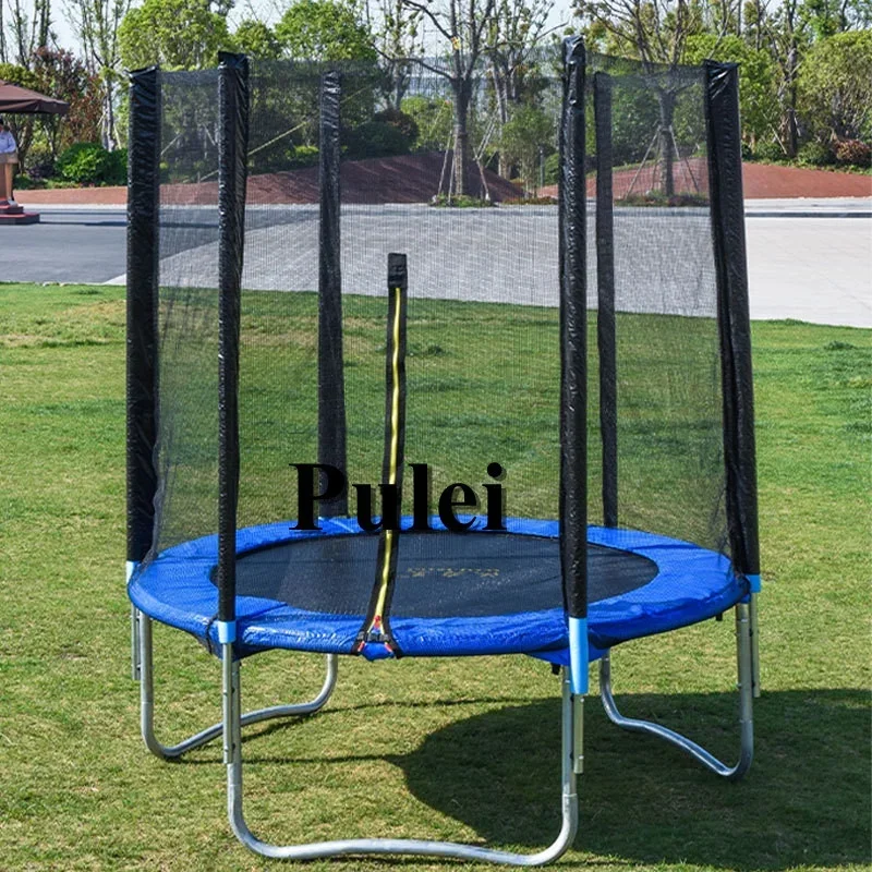 Manufacturer Child Trampolines With Enclosures Round Bungee Bed 10ft Jumping Trampoline Outdoor with safety net