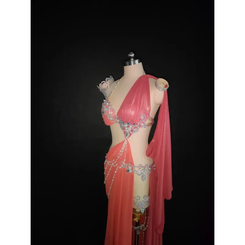 Customized Eastern Belly Dance Costumes Competition Performance Clothes Irregular Shaped Color Blocked Female Aliexpress India