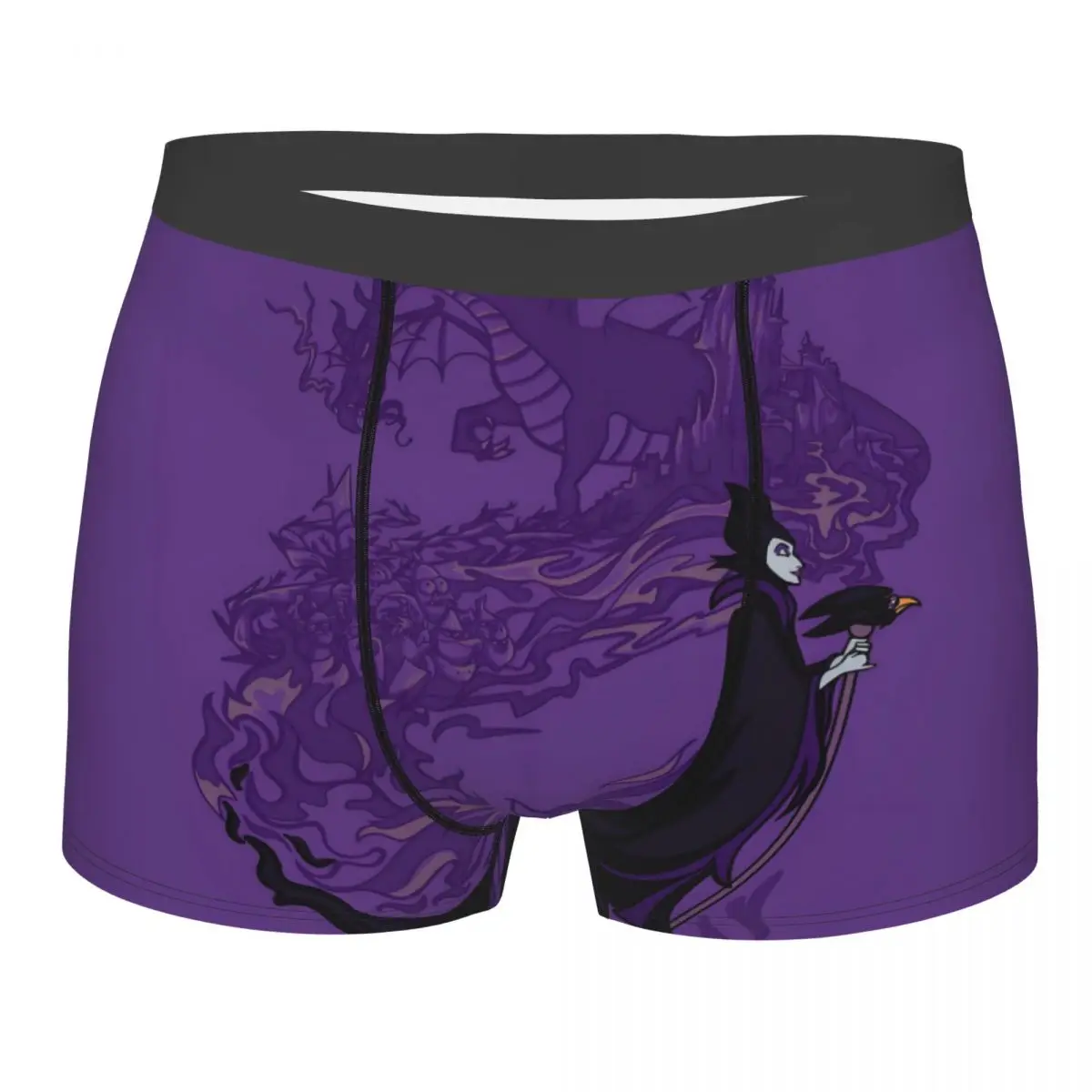 

Мужское крутое нижнее белье с героями мультфильмов «Малефисента», трусы-боксеры, дышащие шорты, трусы, трусы