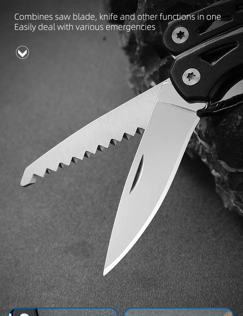 LETGOS Micro Multitool 8-in-1 Mini Tragbare Zange, Taschen-EDC-Zange Messer Schraubendreher-Set Outdoor Tragbares Taschenwerkzeug – Detail 9