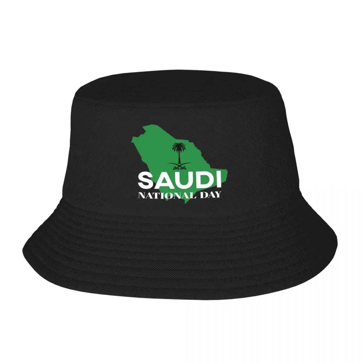 Nouveau Chapeau Bob Fête Nationale Saoudienne pour Hommes et Femmes, Chapeau de Soleil Amusant pour les Vacances d'Été, Unique et Pliable pour le Camping