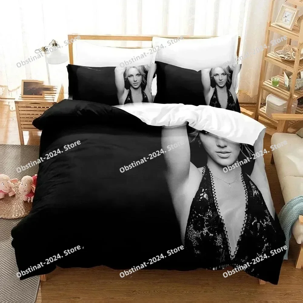 Top 3D Britney Spears Bedding Set Printed single Comforter Quilt Bed Cover Duvet Cover Pillow Case 3 Pieces Sets Kids Adult Size