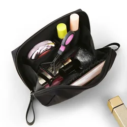 Borsa per trucco impermeabile di grande capacità Colori multipli Borsa da viaggio in Dacron Custodia per cosmetici divisoria Borsa per rossetto