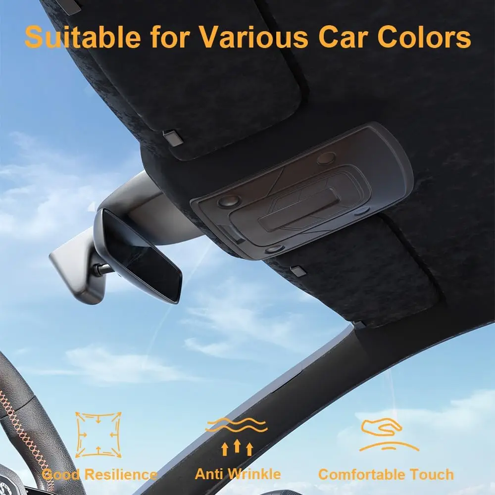 Car Suede Roof Headliner Fabric with Foam Backing for Car Lining Interior Material Repair Trim Protect DIY Fabrics