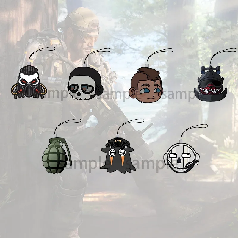 Call of Duty Ghost Face Konig Cosplay MWII War keychain Accessories