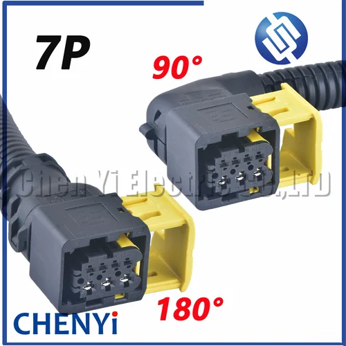 Imagen 1 del producto Conector impermeable automático de 7 pines MP4 MP5 4141 3341 2644 camión bomba luces traseras enchufe de luces traseras con cables 1- 1418480 -1