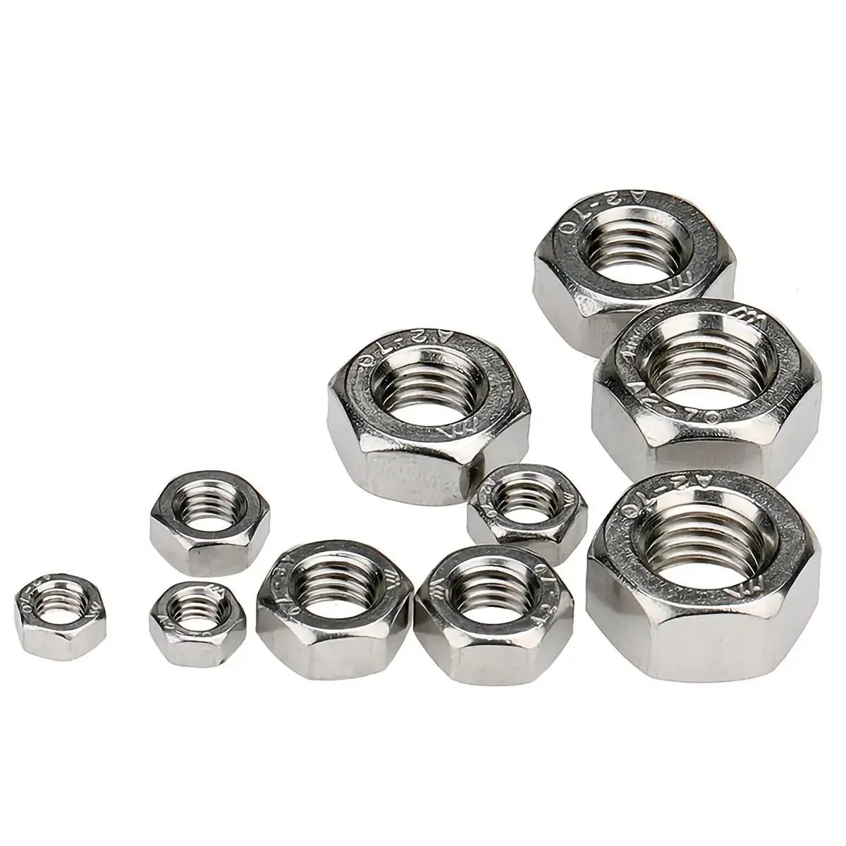 M39 M42 M45 M48 Metric Thread 304 Stainless Steel Hex Hexagon Nut for Screw Bolt