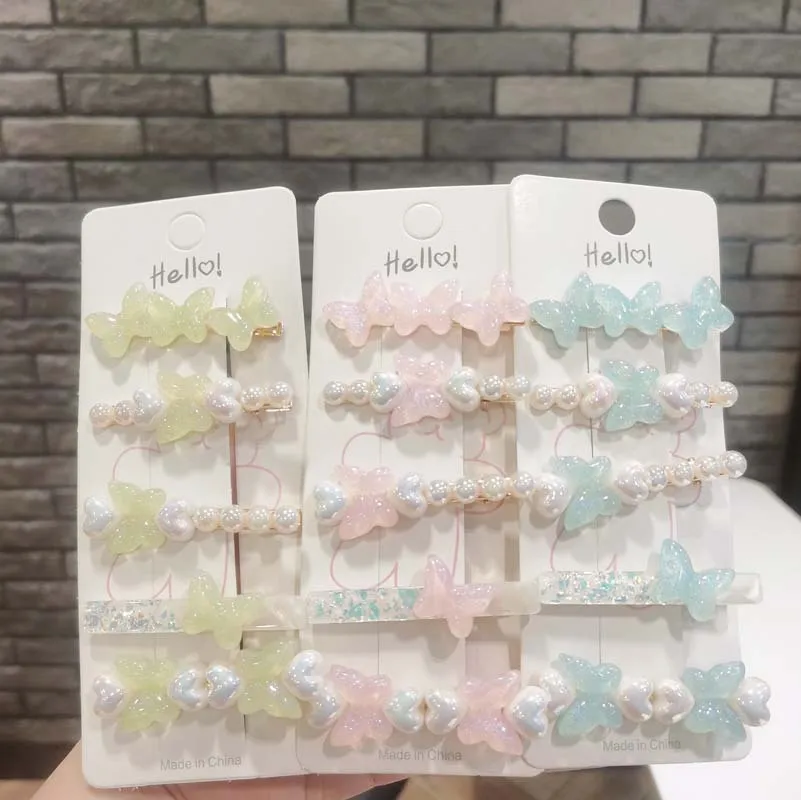 

Заколка для волос в форме сердца-бабочки, милая фея, BB-зажим для челки, зажим для пожилых людей, зажим в виде утконоса, аксессуары для волос, головной убор для женщин и девочек