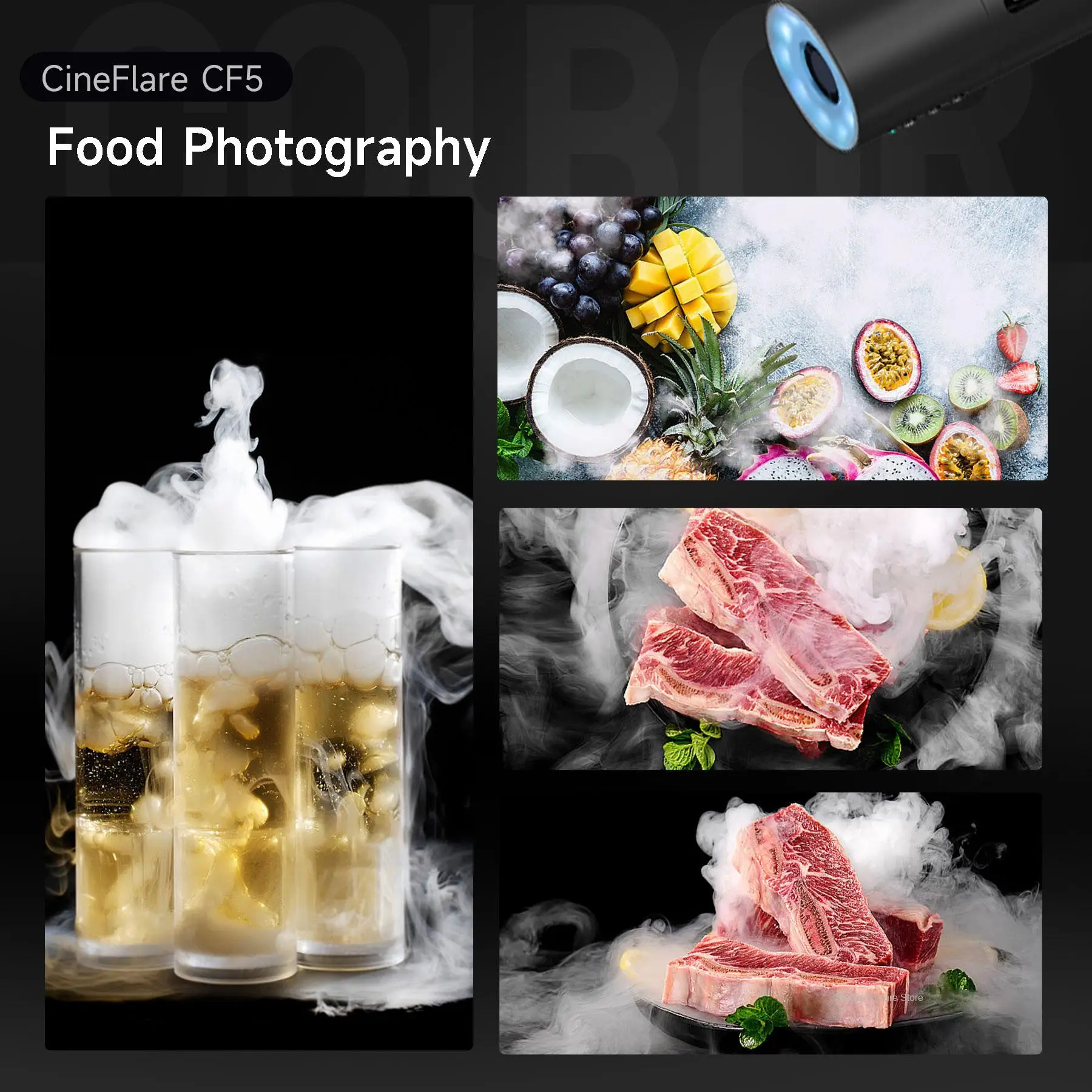 COLBOR CF5 40 واط المحمولة طوي آلة لصنع الدخان يده آلة الضباب لفيلم استوديو فيديو فيلم المرحلة تأثيرات