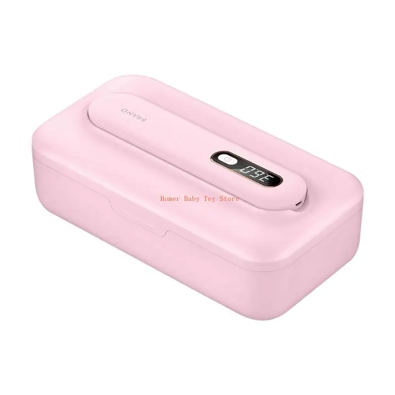 Estojo desinfetante pequeno para chupetas infantis, brinquedo dentição, organizador amigável para viagem, caixa para óculos,