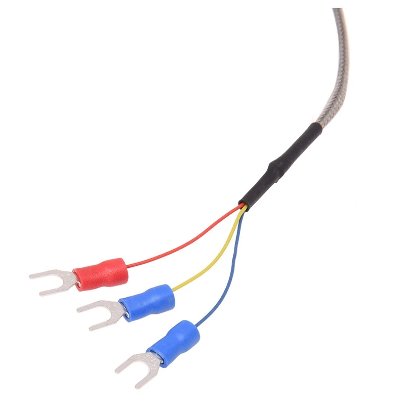 4X 0-400C PT100 Type 5Mm X 50Mm Temperature Controller Thermocouple Probe 2 Meters