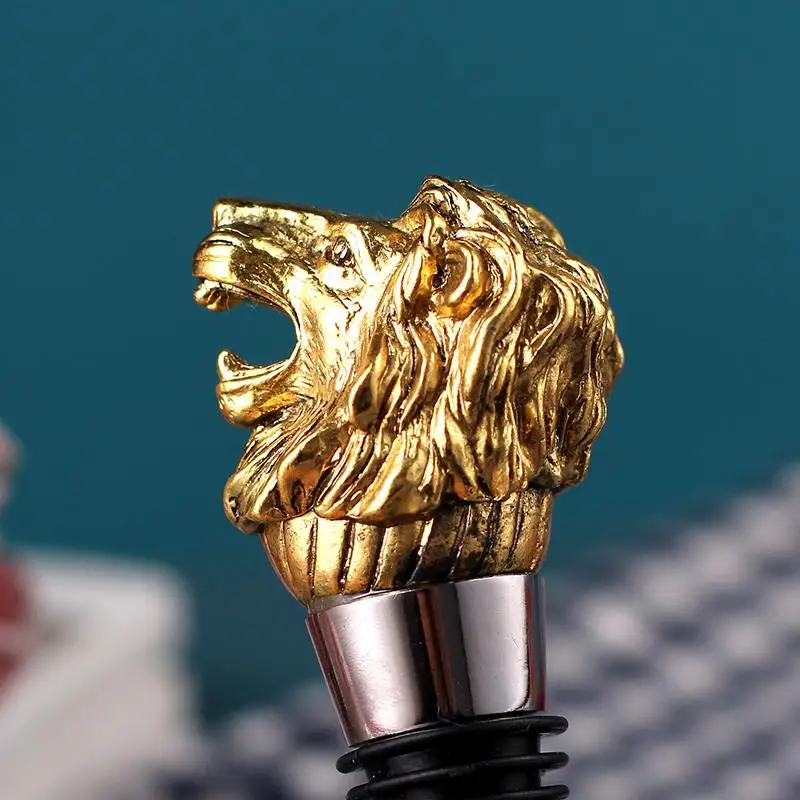 Elegant Creative Wine Stopper Bottle Cap Deer Head Design Home Use Red Wine Bottle Stopper Stainless Steel Beverage Accessories view 3