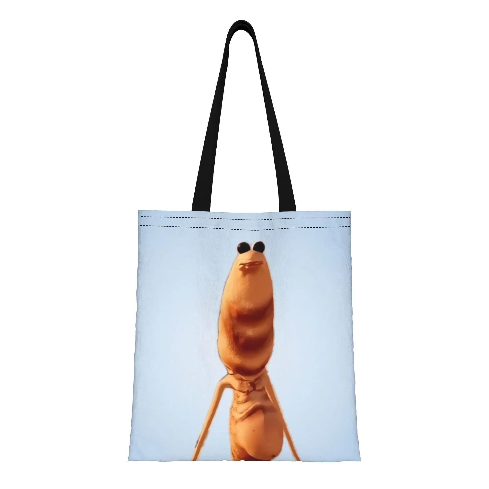 

Marcus The Worm 10 Marcus The Worm Canvas Tote Bag Perfect for Travel Women's Top-Handle Bags