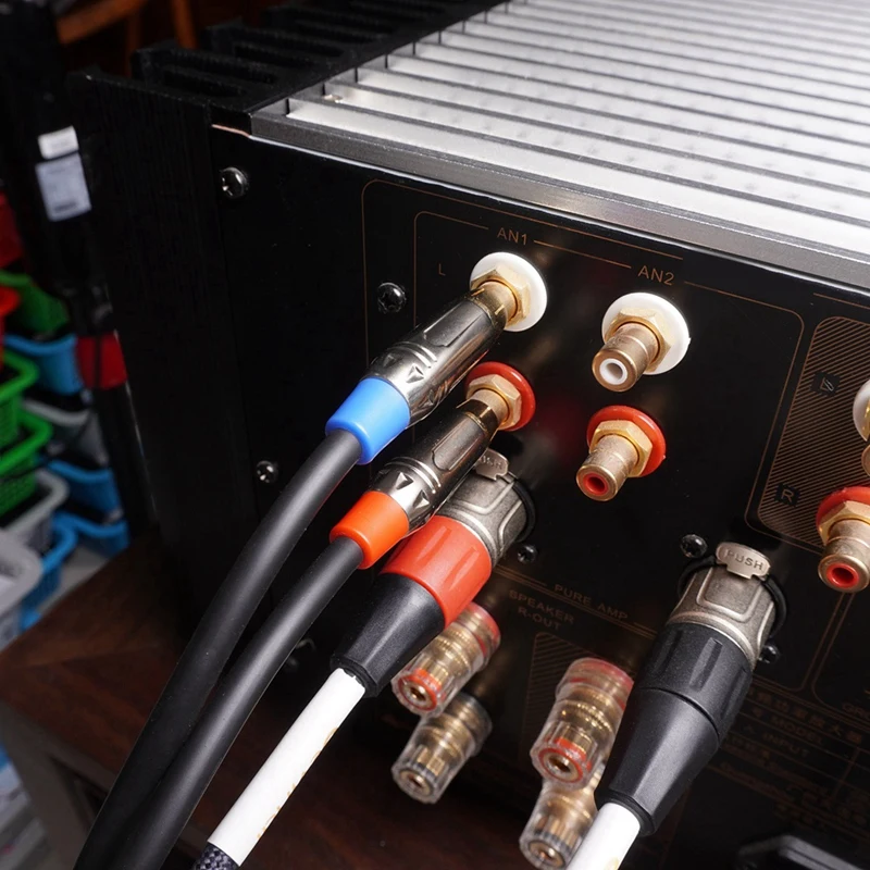 6.35Mm Female To 2 RCA Male Cable Stereo Audio Cable 1/4 Inch TRS Jack To 2 RCA Audio Y Splitter Cable