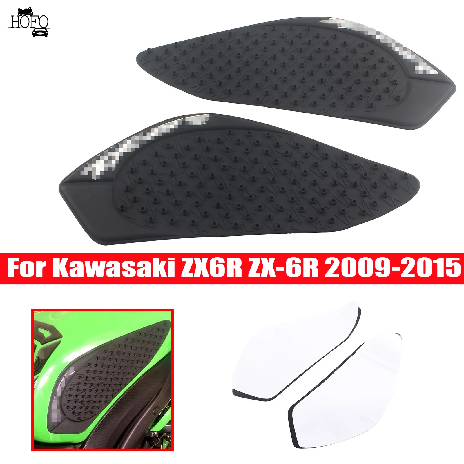 

Motorcycle Sticker Anti slip Fuel Tank Pad 3M Side Gas Knee Grip For Kawasaki ZX6R ZX-6R 2009 2010 2011 2012 2013 2014 2015