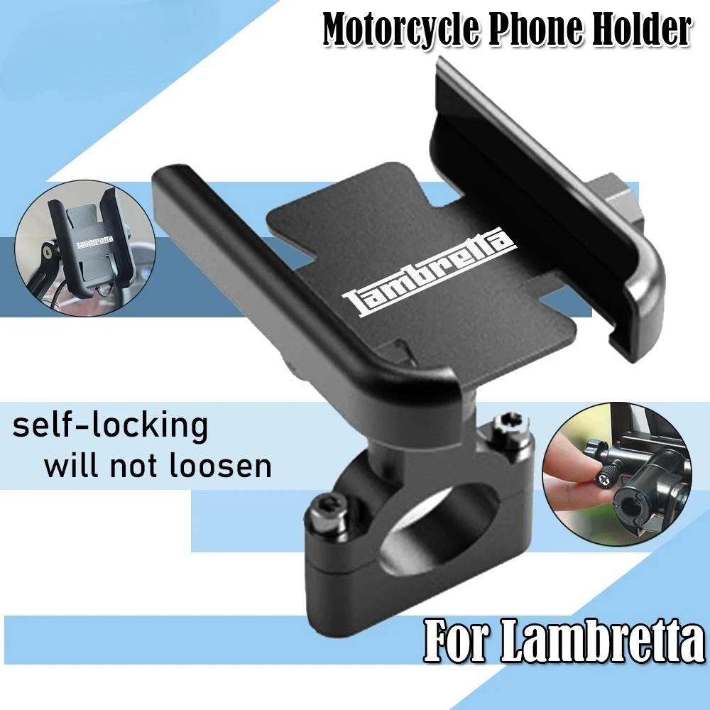 

Для Lambretta G350 Special X300 V200 V-Special Barona V50 V125 200, зеркало на руле мотоцикла, держатель для телефона, GPS-подставка, навигация