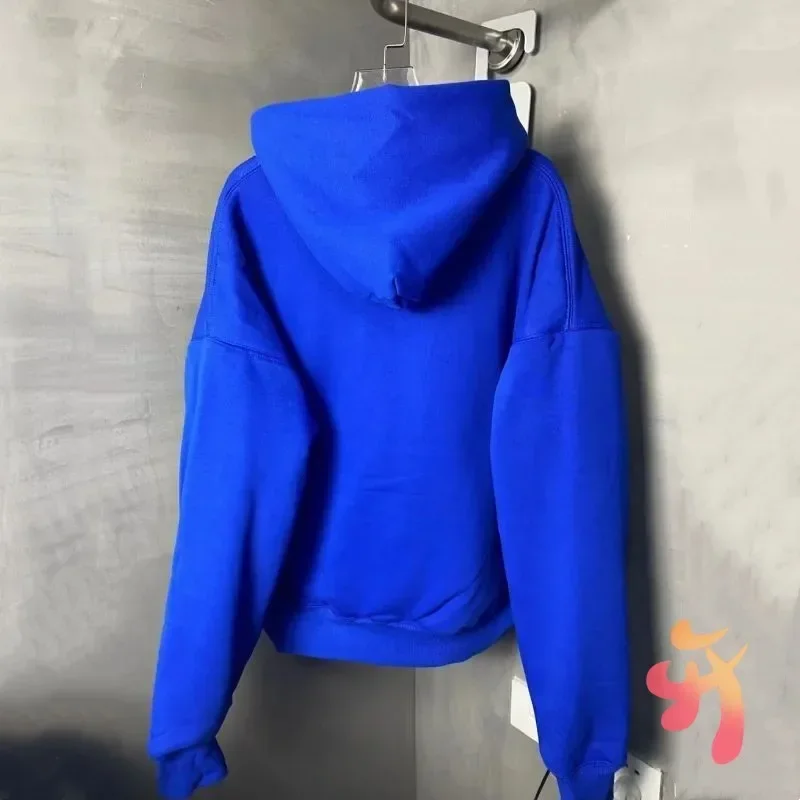 High Quality Cotton Classic Blank Blue Kanye Hooded Sweatshirts Hiphop Street 1:1 Season6 Hoodies Casual Loose Men Women Hoodys