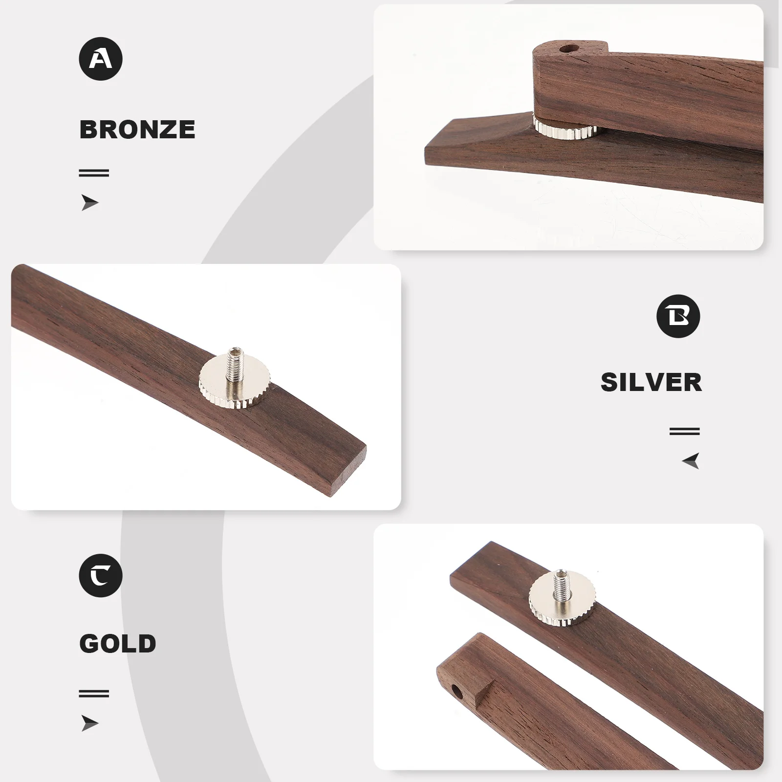 

Acoustic Guitar Wooden Bridge Pin Saddle Durable Adjustable Guitar Accessories Replacement Instrument Parts Instrument Parts