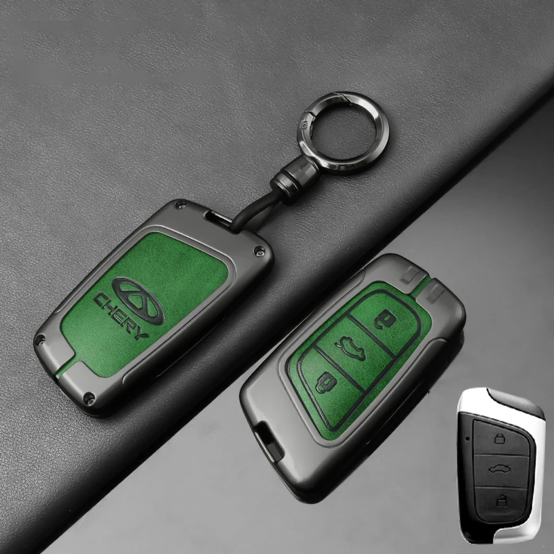 3 botones nueva funda para llave de coche bolsa soporte de carcasa para Chery EQ1 Little Ant New Energy QQ Protector de helado accesorio para automóvil