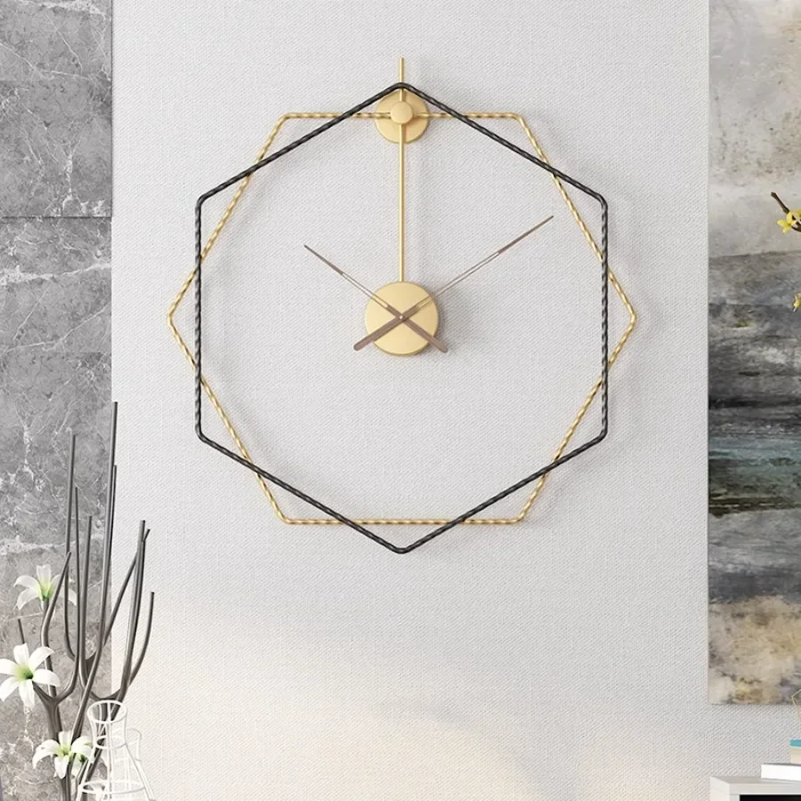 

Living Room Wall Clock Decoration Hands Gold Unique Home Wall Clock Pieces Modern Bedroom Nordic Minimalist Reloj Home Decor