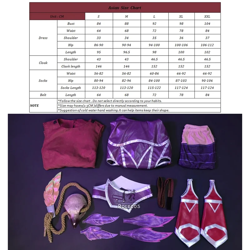 League of Legends Xayah the Rebel Cosplay Costume | Full Set with Cloak for Women Halloween Party 2026 view 6
