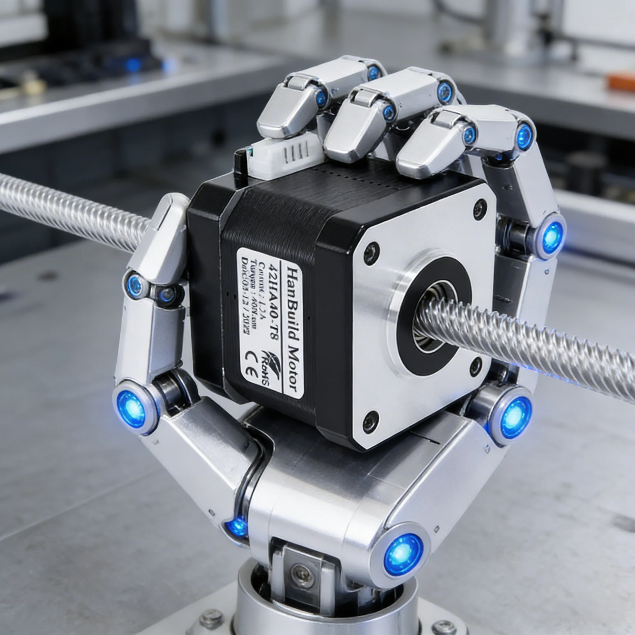 NEMA 17 Through screw stepper motor 28HA34-T5*4 28HA28-T5*4 200MM linear stepper motor  For 3D Printer Monitor Equipment